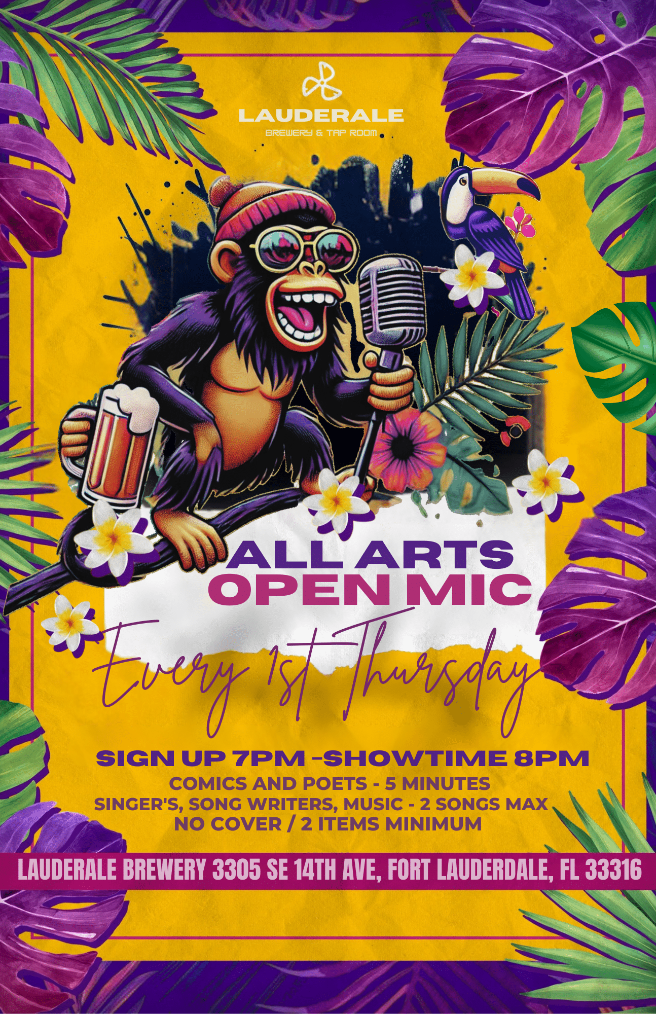 Open Arts Mic Night - Every First Thursday of the Month